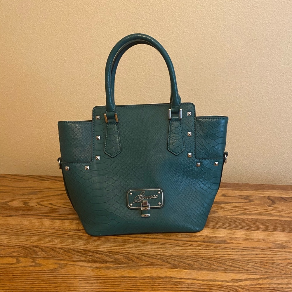Dark green Guess bag